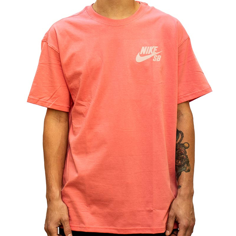negativo cien laberinto Camiseta Nike SB - Logo Rosa